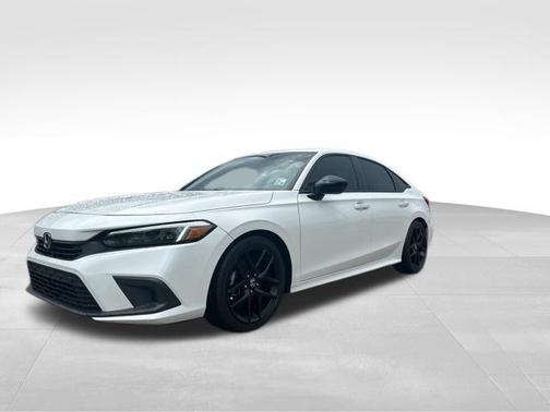 Platinum White Pearl 2022 Honda Civic Sport