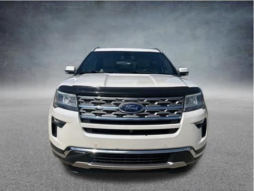 White Platinum Clearcoat Metallic 2018 Ford Explorer Limited