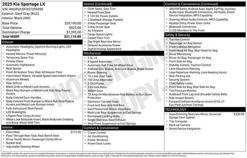 2025 Kia Sportage LX