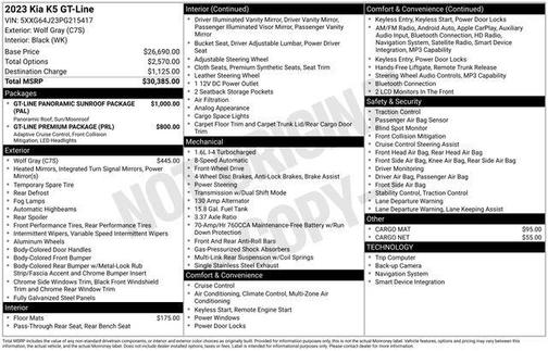 2023 Kia K5 GT-Line