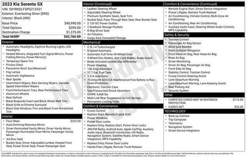 2023 Kia Sorento SX