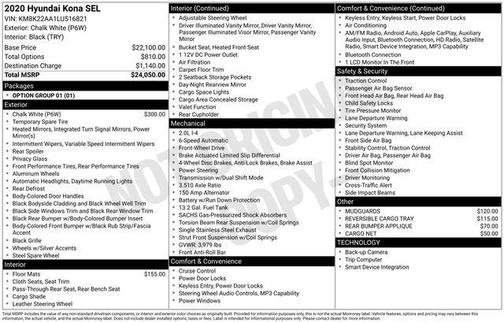 2020 Hyundai KONA SEL