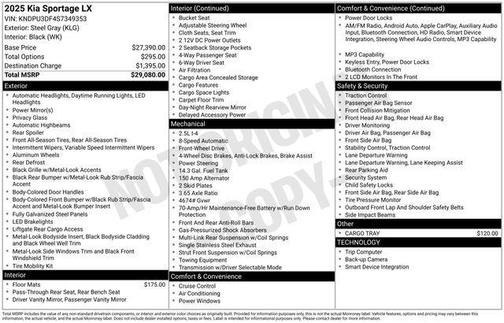 2025 Kia Sportage LX