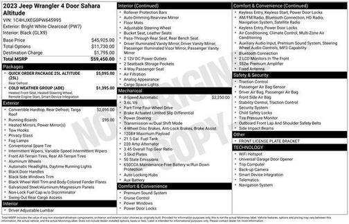 2023 Jeep Wrangler 4-Door Sahara Altitude 4x4