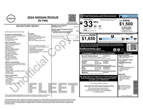 Everest White Pearl 2024 Nissan Rogue SV
