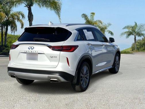 Radiant White 2023 INFINITI QX50 LUXE
