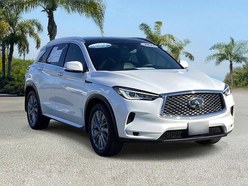 Radiant White 2023 INFINITI QX50 LUXE