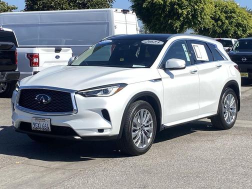 Radiant White 2023 INFINITI QX50 LUXE