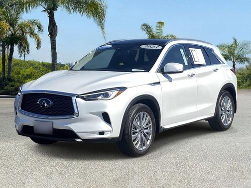 Radiant White 2023 INFINITI QX50 LUXE