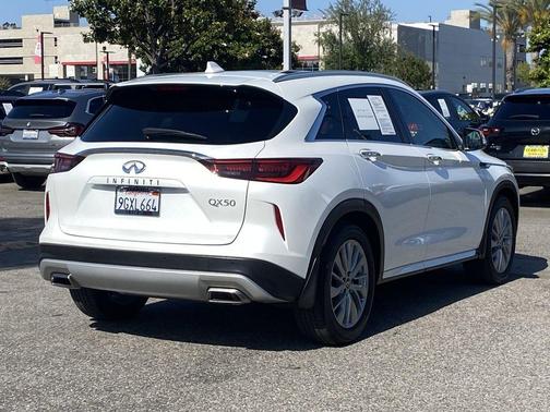 Radiant White 2023 INFINITI QX50 LUXE