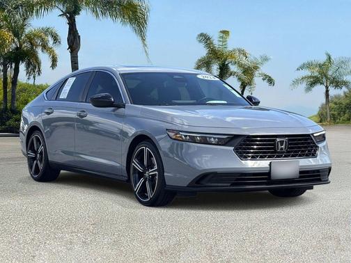 Solar Silver Metallic 2024 Honda Accord Hybrid Sport
