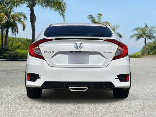 Platinum White Pearl 2020 Honda Civic Sport