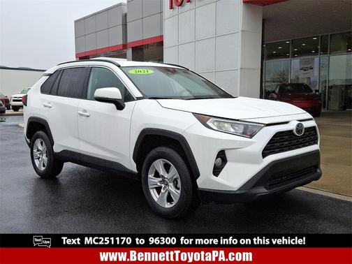 Super White 2021 Toyota RAV4 XLE