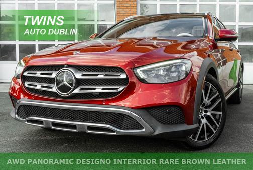 designo Cardinal Red Metallic 2021 Mercedes-Benz E-Class E 450 4MATIC All-Terrain