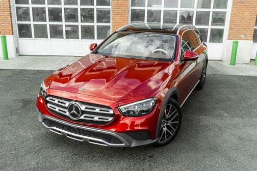 designo Cardinal Red Metallic 2021 Mercedes-Benz E-Class E 450 4MATIC All-Terrain