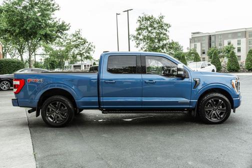 Blue 2021 Ford F-150 Lariat