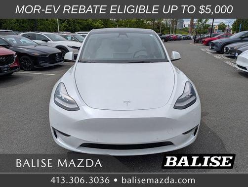 Pearl White Multi-Coat 2021 Tesla Model Y Long Range Dual Motor All-Wheel Drive
