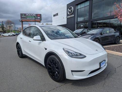 Pearl White Multi-Coat 2020 Tesla Model Y Long Range Dual Motor All-Wheel Drive