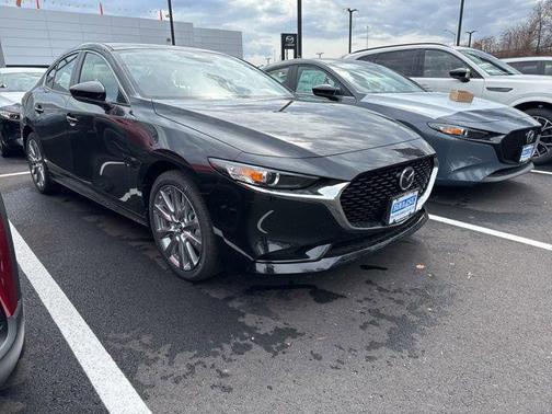 Jet Black Mica 2026 Mazda Mazda3 FWD w/Preferred Package