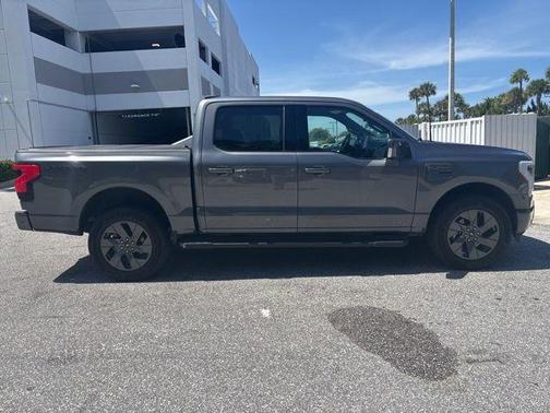 Gray Metallic 2023 Ford F-150 Lightning LARIAT