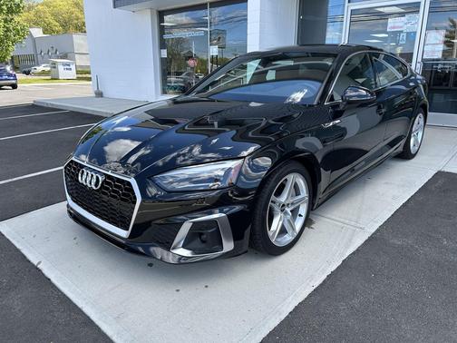 Mythos Black Metallic 2022 Audi A5 Sportback 45 S Line Premium