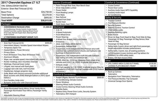 Siren Red Tintcoat 2017 Chevrolet Equinox 1LT