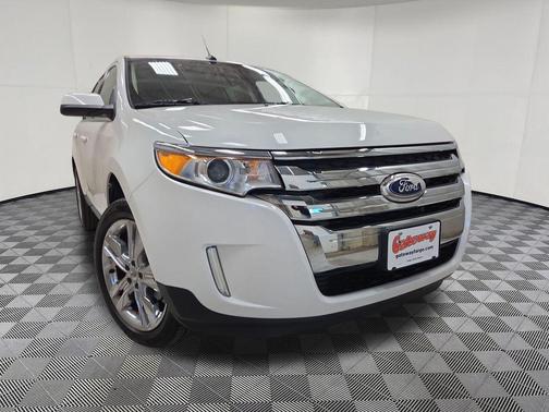 White Platinum Metallic Tri-Coat 2014 Ford Edge Limited