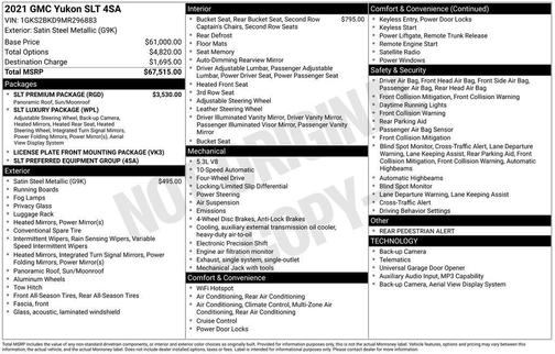 Satin Steel Metallic 2021 GMC Yukon SLT