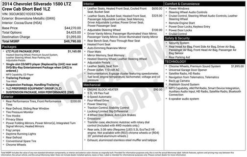 Brownstone Metallic 2014 Chevrolet Silverado 1500 LTZ