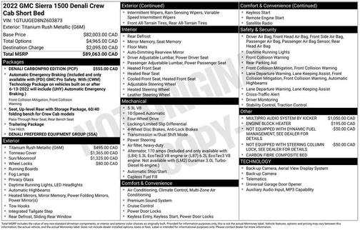 Onyx Black 2022 GMC Sierra 1500 Denali