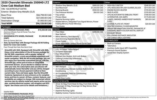 Northsky Blue Metallic 2020 Chevrolet Silverado 2500 LTZ