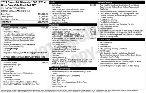 Dark Ash Metallic 2022 Chevrolet Silverado 1500 LT Trail Boss