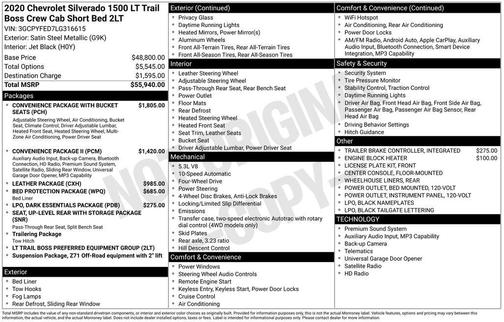 Satin Steel Metallic 2020 Chevrolet Silverado 1500 LT Trail Boss