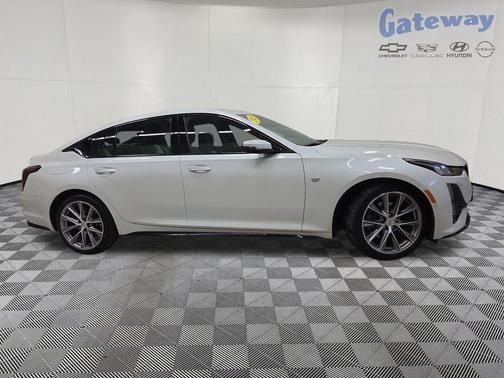 Crystal White Tricoat 2021 Cadillac CT5 Sport RWD