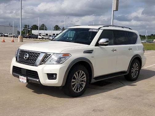 White 2018 Nissan Armada Platinum