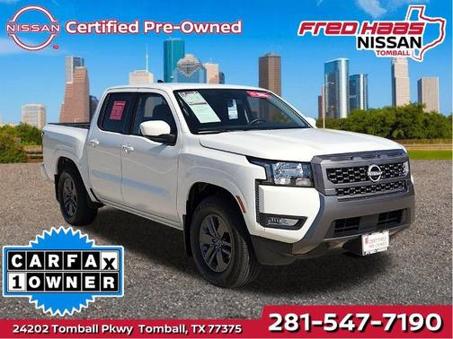Glacier White 2025 Nissan Frontier SV