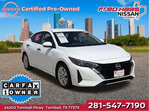 Cloud White 2025 Nissan Sentra S