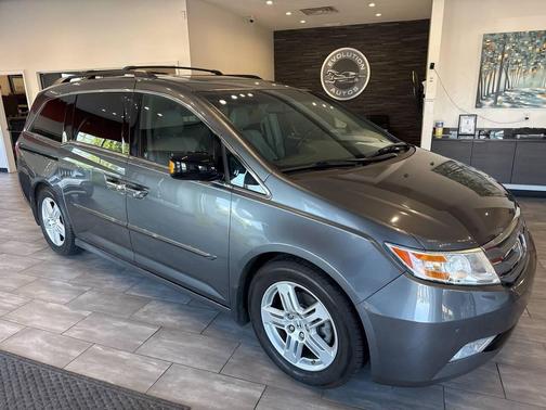 Gray 2012 Honda Odyssey Touring Elite