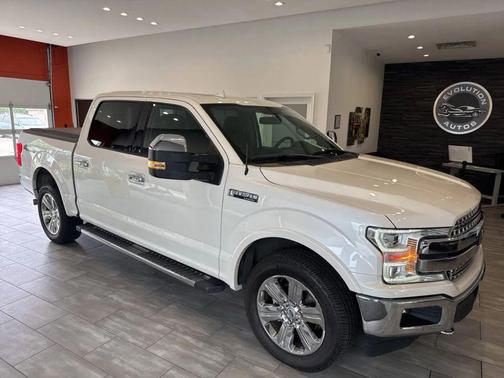 White Platinum Metallic Tri-Coat 2018 Ford F-150 Lariat