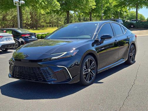 Midnight Black Metallic 2025 Toyota Camry XSE