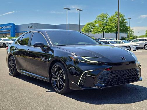 Midnight Black Metallic 2025 Toyota Camry XSE