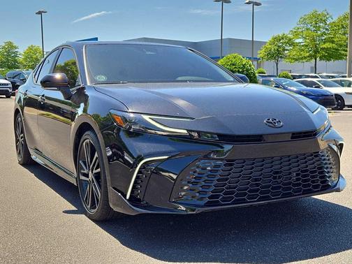 Midnight Black Metallic 2025 Toyota Camry XSE