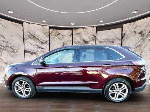 Burgundy 2018 Ford Edge Titanium