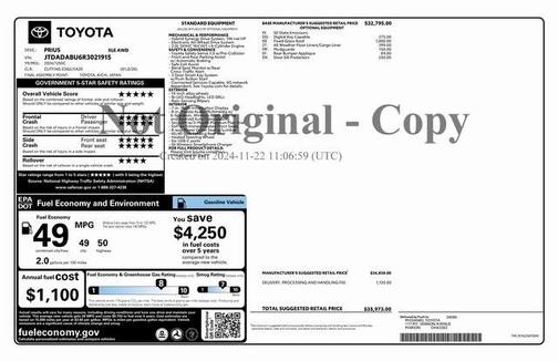 2024 Toyota Prius XLE