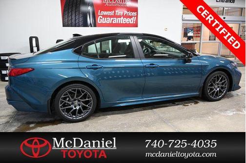 Ocean Gem/Midnight Black Metallic 2025 Toyota Camry XSE