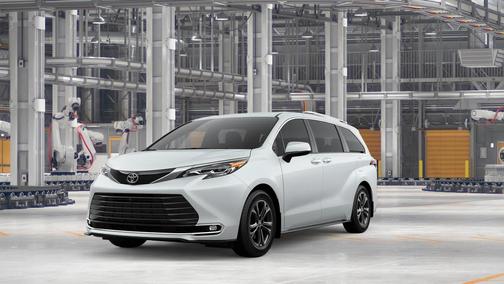 White 2026 Toyota Sienna Platinum