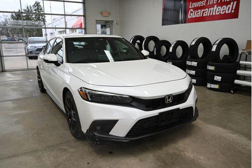 Platinum White Pearl 2023 Honda Civic Sport Touring