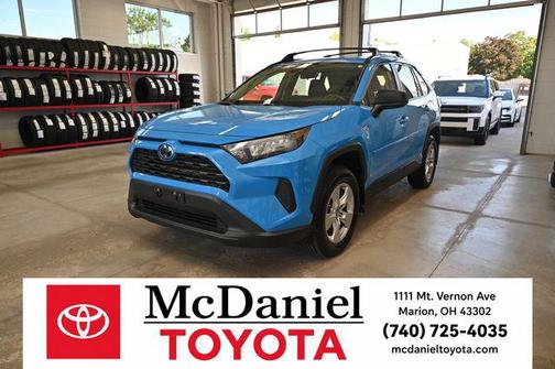 Blue Flame 2020 Toyota RAV4 Hybrid LE