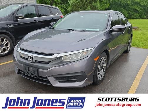 Modern Steel Metallic 2017 Honda Civic EX
