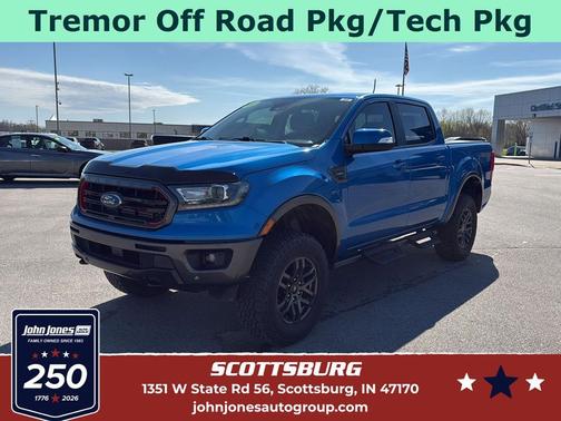 Velocity Blue Metallic 2021 Ford Ranger LARIAT
